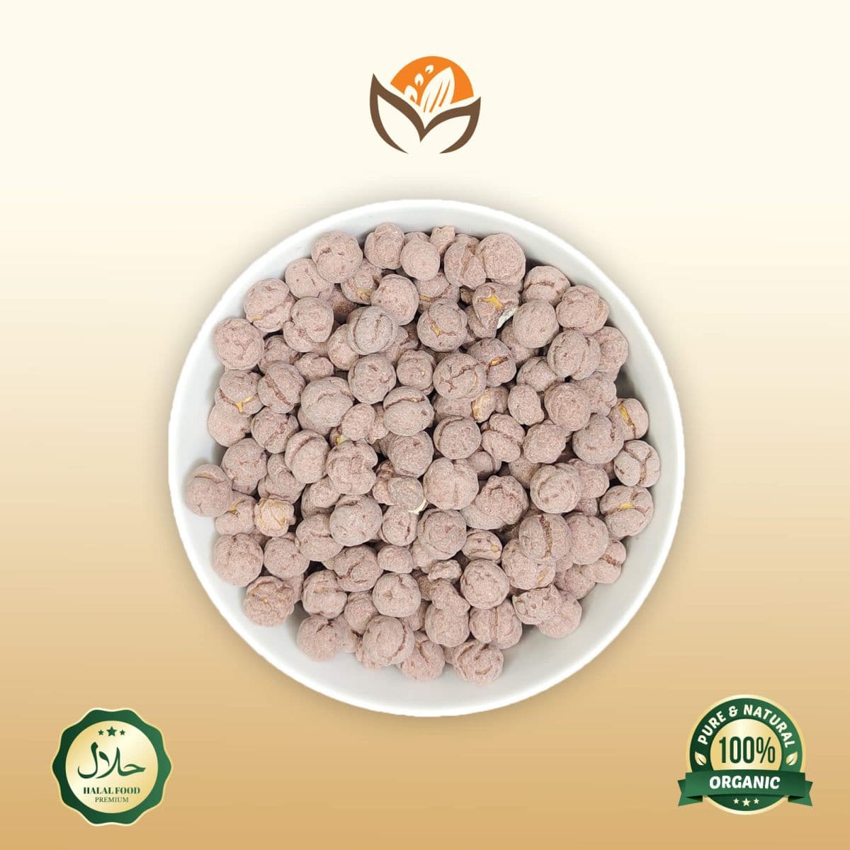 Chocolate Roasted Chickpeas (Chocolate Channa)
