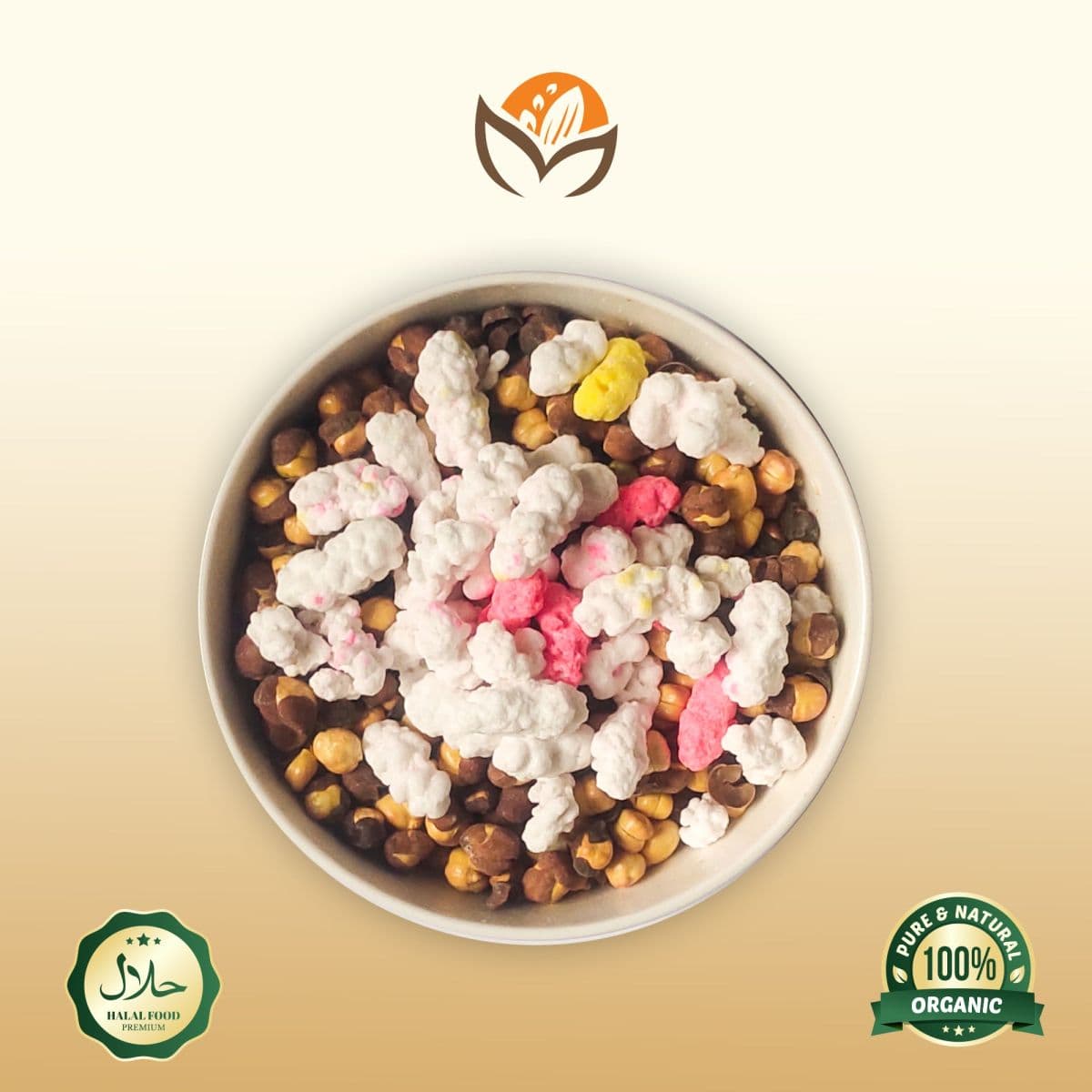 Mixed Chickpeas (Kala Channa) and Sugar Coated Phulia